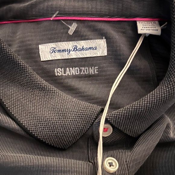 NWT Gray Tommy Bahama Island Zone Polo Shirt Size XLT - Picture 5 of 5